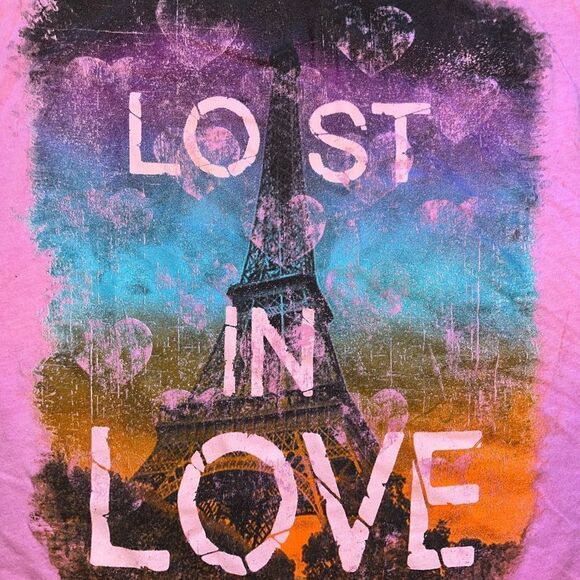 dELiA*s Eiffel Tower LOVE tank top - Picture 2 of 2